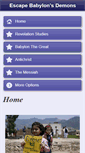 Mobile Screenshot of escapebabylonsdemons.com